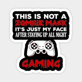 Zombie Gamer Sarcastic Halloween Magnet