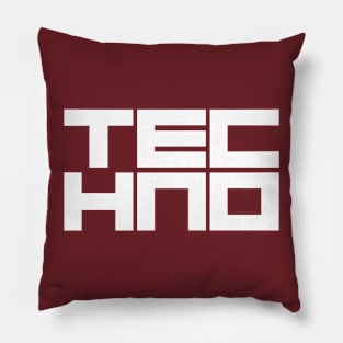 techno logo Pillow