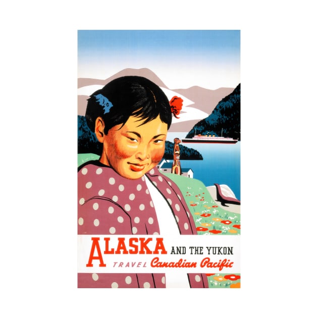 Vintage Travel Poster Alaska and the Yukon Canada by vintagetreasure