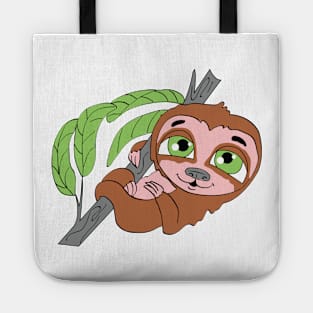 Funny Cute Hanging Relaxed Sloth Tote