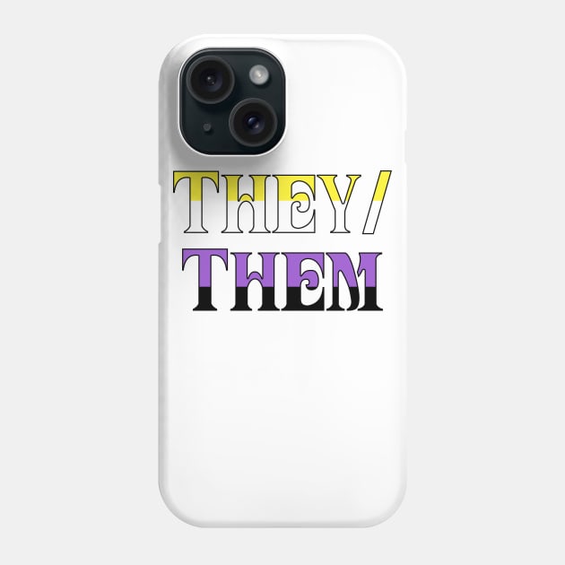 Nonbinary They/Them Phone Case by Optimysticals