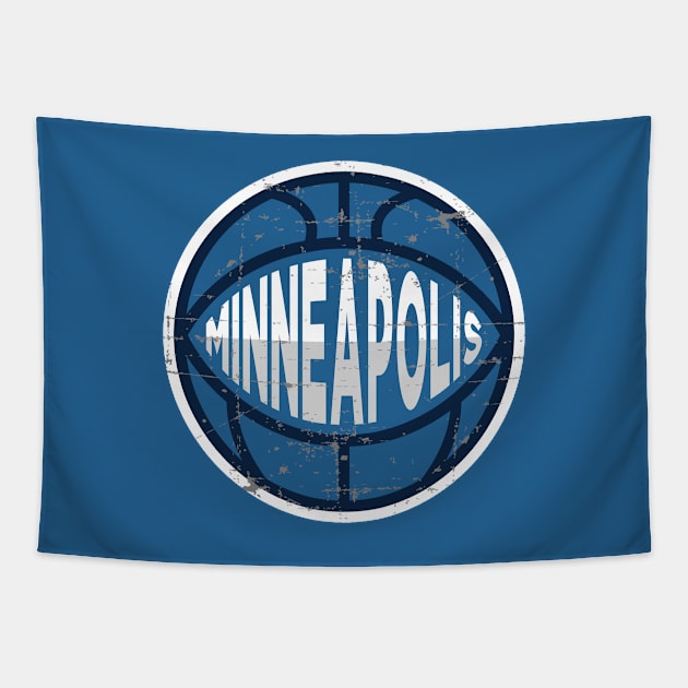 Minneapolis Basketball 1 Tapestry by HooPet