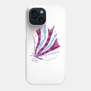 Cute abstract bold butterfly Phone Case