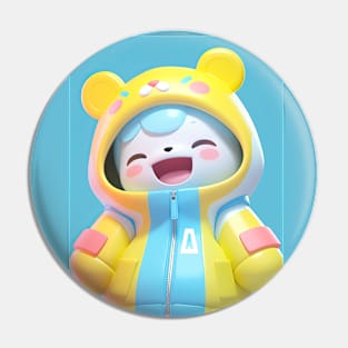 AKBLM - KUMA LOVES FRESH BONYUU FROM HIS MOMMY ぼにゅう | KAWAII 3D ANIME  MASCOT Pin