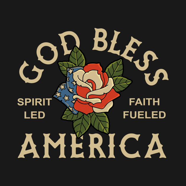 Christian Apparel Clothing Gifts - God Bless America by AmericasPeasant