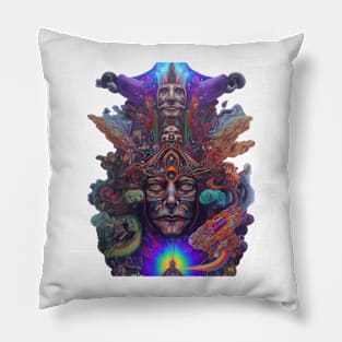 Native shamanic visions Pillow