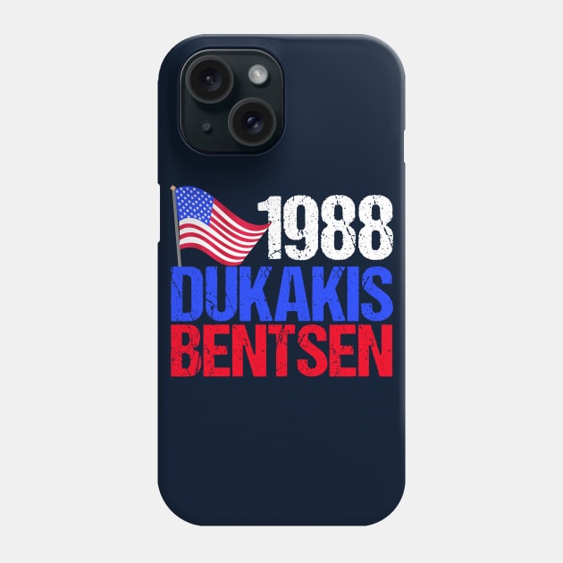 1988 Dukakis Bentsen Retro Election Phone Case by epiclovedesigns