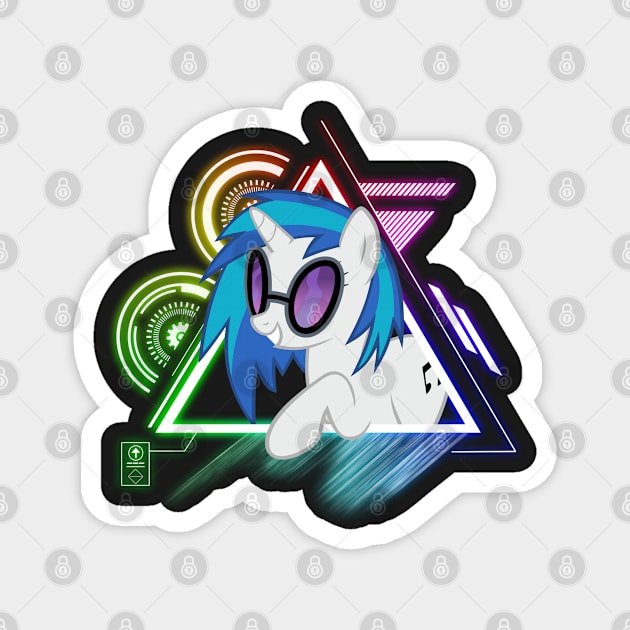 Glowing Bass - DJ PON3 Magnet by Brony Designs