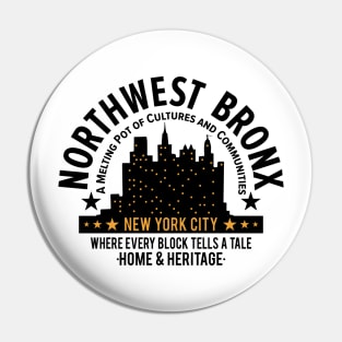 Northwest Bronx Skyline - Home and Heritage Pin