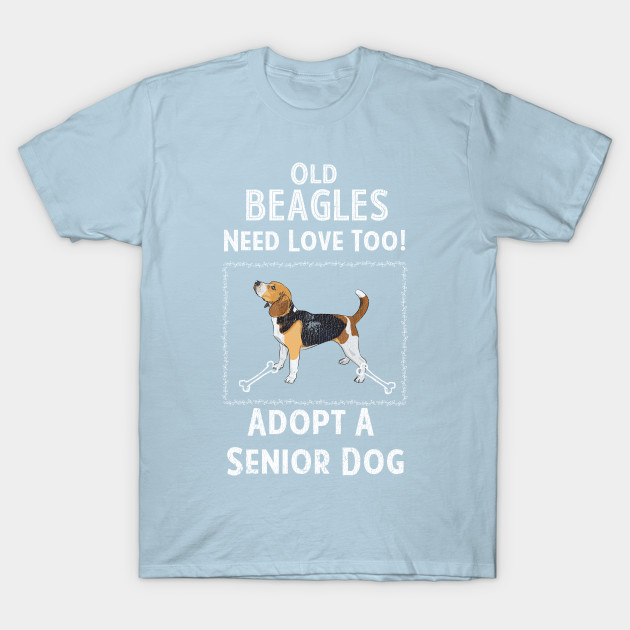 Disover Senior Dog Adoption T-Shirt for Beagle Dog Lovers - Beagle - T-Shirt