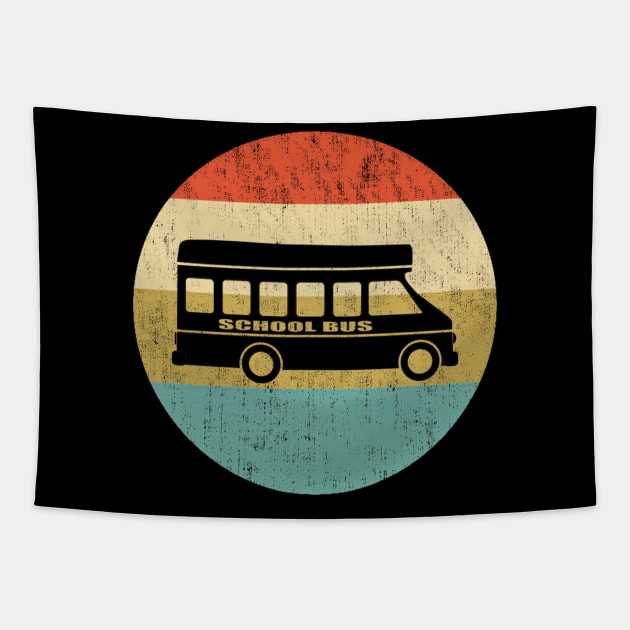 Short School Bus Tapestry by Dotty42