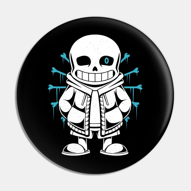 Undertale - Sans, Video Game Shirt - Undertale Sans - Pin