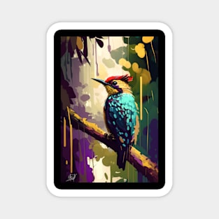 Bird Animal Portrait Painting Wildlife Outdoors Adventure Magnet