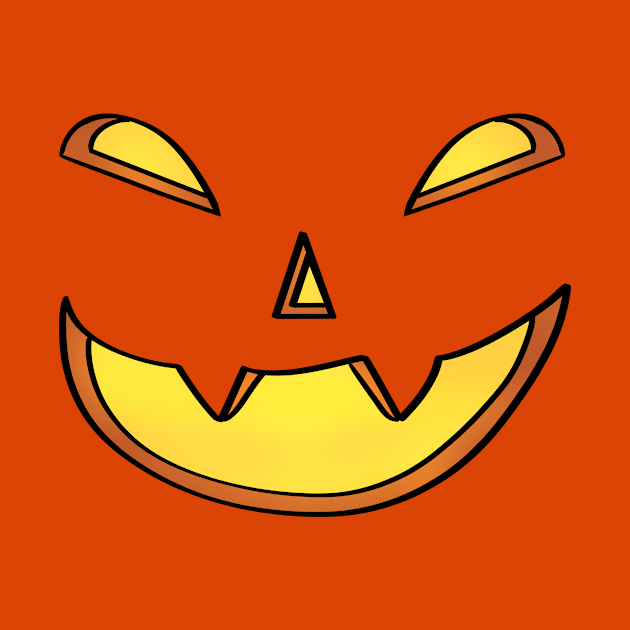 Lit jack-o- lantern by Ashe Cloud