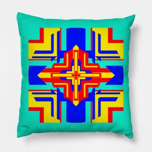 superman colored pattern #2 Pillow