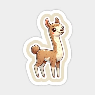 Llama Kawaii Graphic Splash of Forest Frolics and Underwater Whimsy! Magnet