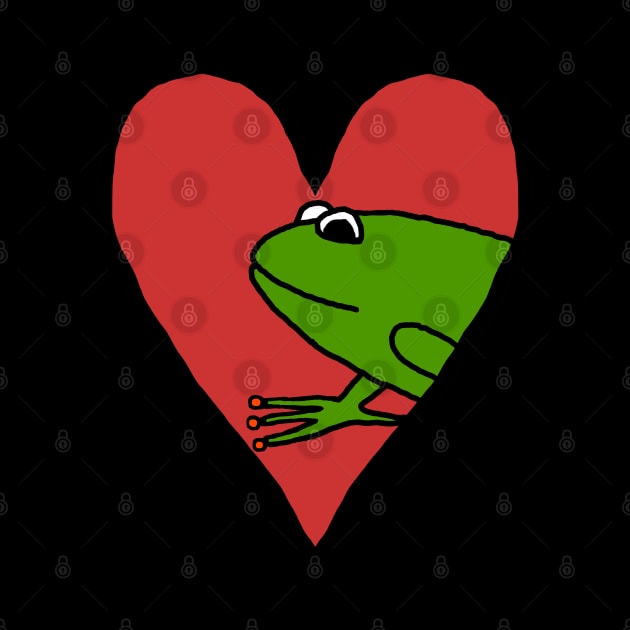 I Love Frogs My Small Valentine Frog by ellenhenryart