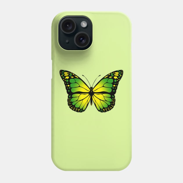 Green butterfly Phone Case by Gaspar Avila