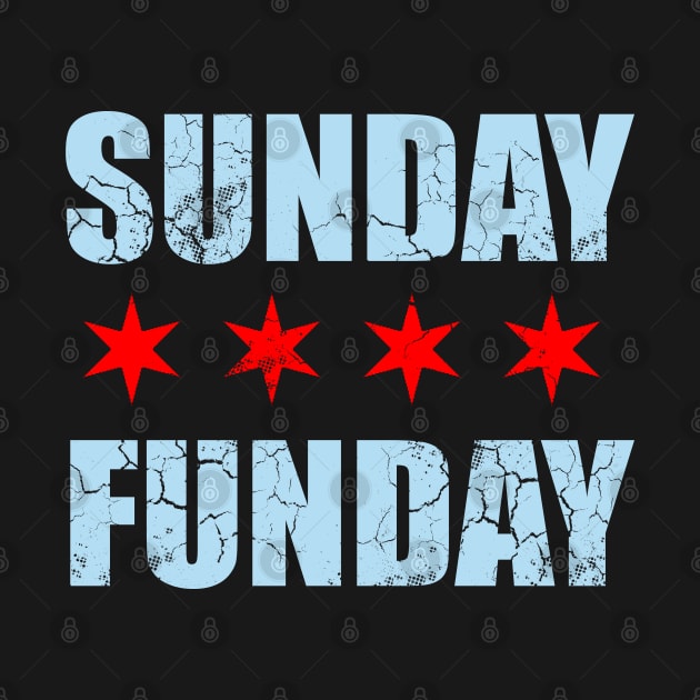 Sunday Funday Chicago Flag by E