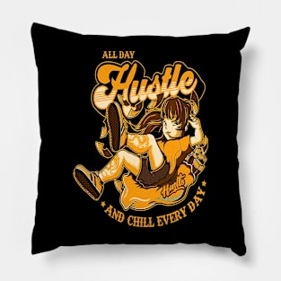 hustle 3 Pillow