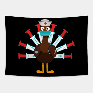 Thanksgiving turkey nurse Tapestry