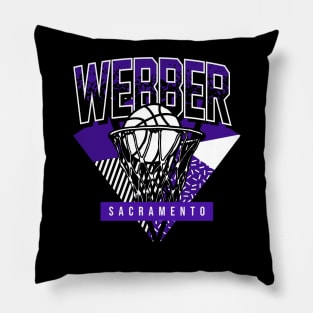 Sacramento Basketball Throwback 90s Webber Pillow