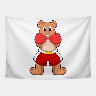 Bear as Boxer with Boxing gloves Tapestry