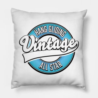 Hang Gliding vintage all star logo Pillow