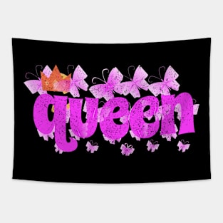 Hot Pink Queen Tapestry