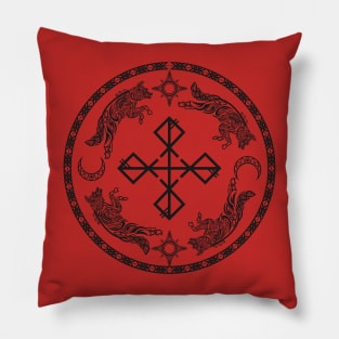 Skoll and Hati Dark Pillow