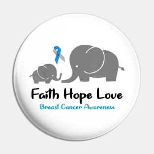 Diabetes awareness Faith Hope Fight Love Elephant Mama Son Diabetes Pin