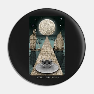 The Moon Tarot Card Pin