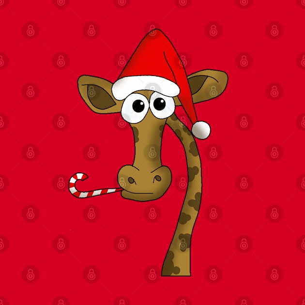 Christmas giraffe by valentinahramov