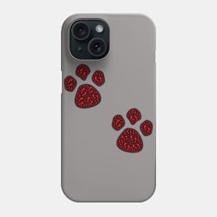 Footy paw prints Phone Case