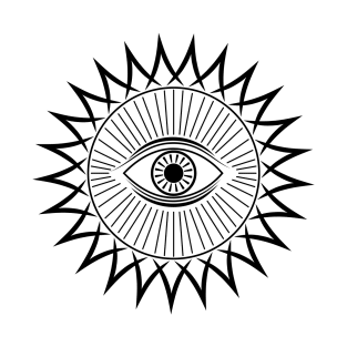 Eye with rays tattoo design T-Shirt