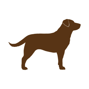 Chocolate Labrador Retriever Silhouette T-Shirt