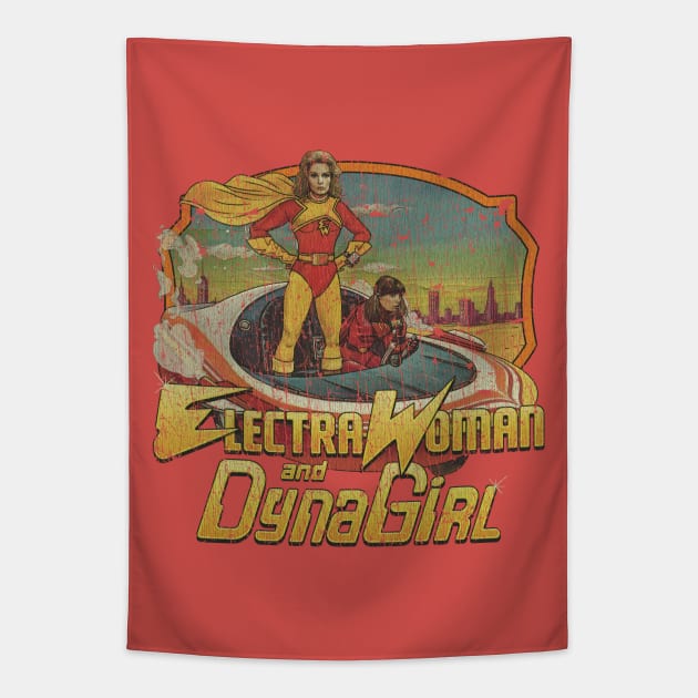 Electra Woman and Dyna Girl 1976 Tapestry by JCD666