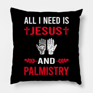 I Need Jesus And Palmistry Palmist Palm Reading Reader Fortune Telling Teller Pillow