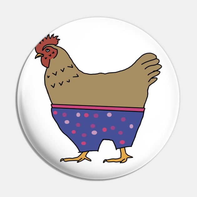 Chicken Pants Pin by CatUprising