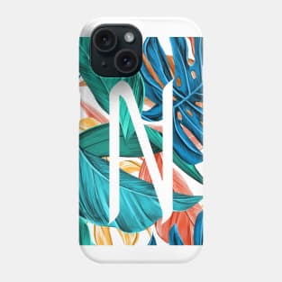 Tropical Alphabet “N” Phone Case