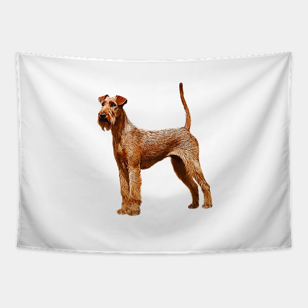 Irish Terrier Dog Tapestry by ElegantCat