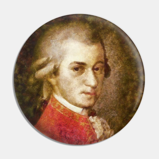 Wolfgang Amadeus Mozart Pin by Ryan Rad