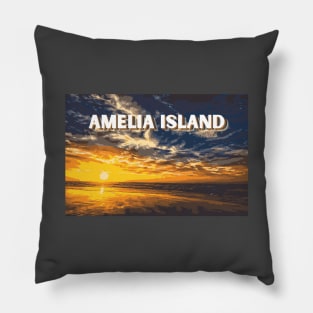 Sunrise over Amelia Island, Florida Pillow