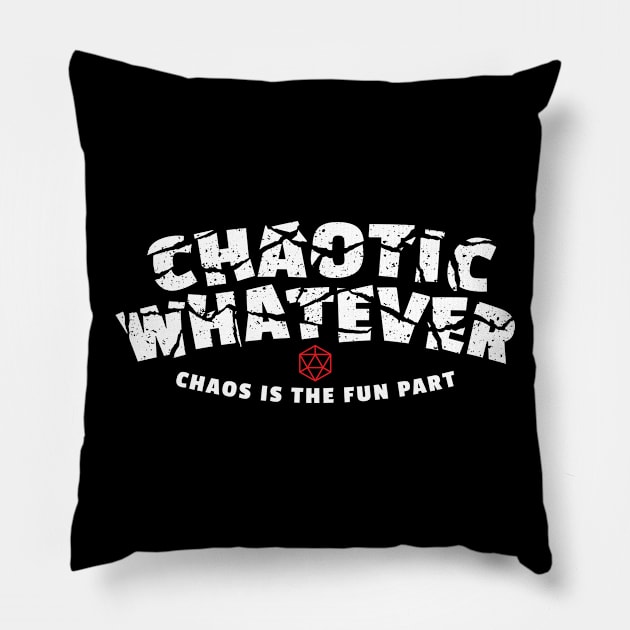 Chaotic Whatever DnD Alignment Pillow by DnlDesigns