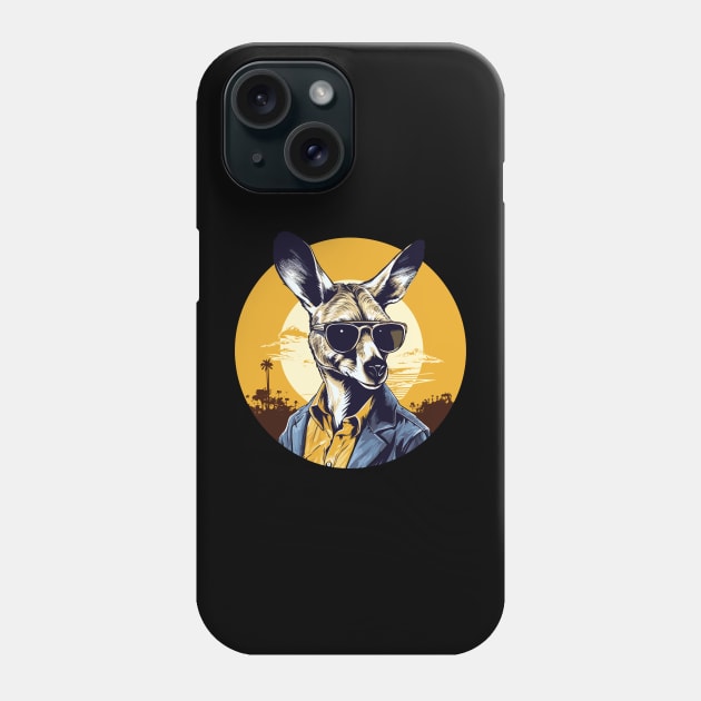 Kangaroo with Sun Glasses Phone Case by pako-valor