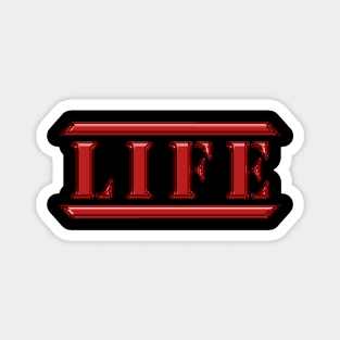 Life Red Magnet