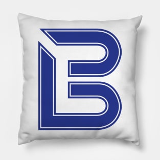 Blue emblem Pillow