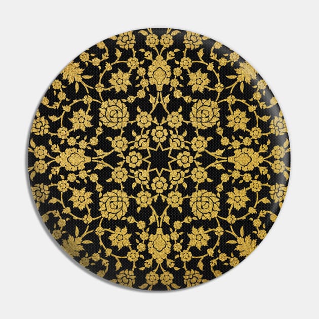 Arabic Gold pattern #8 Pin by GreekTavern