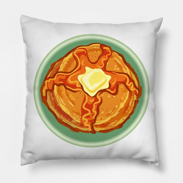 Above the Pancakes Pillow by SWON Design