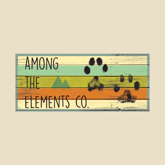 Among the Elements Co. Wood Paw Print by Among the Elements Co.